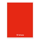 Füzet vonalas FORTUNA Monocolor A/5 32 lapos piros