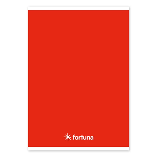 Füzet vonalas FORTUNA Monocolor A/5 32 lapos piros