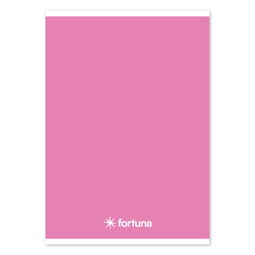 Füzet vonalas FORTUNA Monocolor A/5 32 lapos rózsaszín