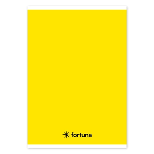 Füzet vonalas FORTUNA Monocolor A/5 32 lapos sárga