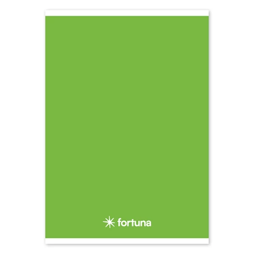 Füzet vonalas FORTUNA Monocolor A/5 32 lapos zöld