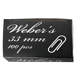 Gemkapocs WEBER`S 33mm nikkel 100 darabos