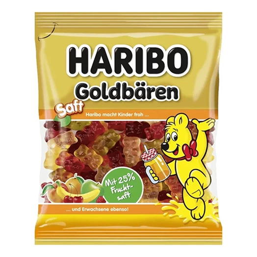 Gumicukor HARIBO Saft Goldbären 85g