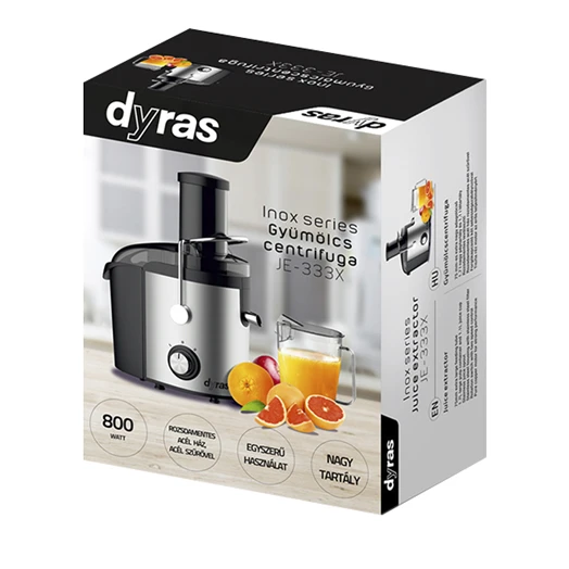 Gyümölcscentrifuga DYRAS JE-333X ezüst
