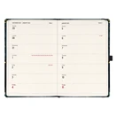 Határidőnapló REALSYSTEM 130x210 mm 2 hét oldalpáronként sárga lapos Fox 2026.