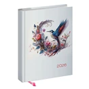 Határidőnapló REALSYSTEM Librobello "Hölgyeknek" B/6 napi fehér lapos 3D lakk Kolibri 2026.