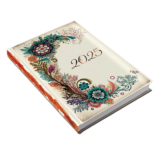 Határidőnapló REALSYSTEM Picture A/5 napi fehér lapos Vintage 2026.