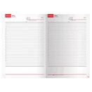 Határidőnapló REALSYSTEM Standard B/5 napi fehér lapos fekete 2026.