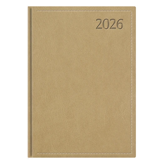 Határidőnapló TOPTIMER Traditional T010 A/4 heti fehér lapos bézs 2026.