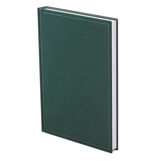 Határidőnapló TOPTIMER Traditional T011 B/5 heti fehér lapos zöld 2026.