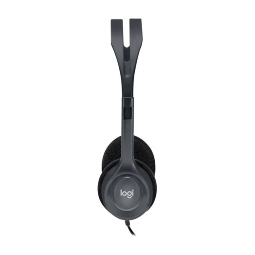 Headset vezetékes LOGITECH H111 Jack fekete