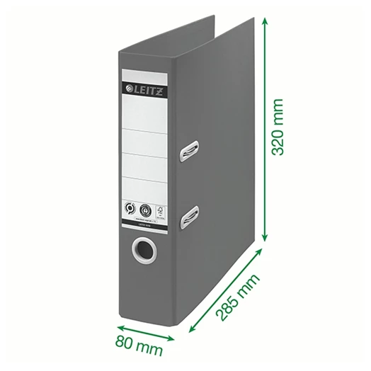 Iratrendező LEITZ Recycle A/4 80 mm 180° piros