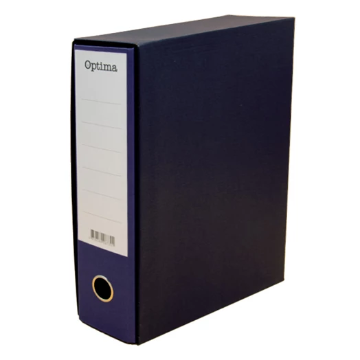 Iratrendező tokos OPTIMA A/4 80mm indigókék