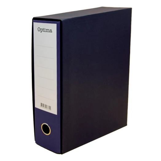 Iratrendező tokos OPTIMA A/4 80mm kék
