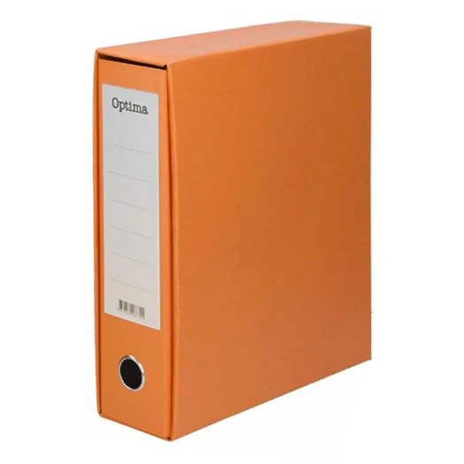 Iratrendező tokos OPTIMA A/4 80mm narancs