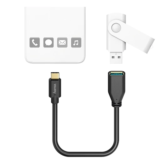 Kábel HAMA USB Type-C/USB 3.0 0,15m