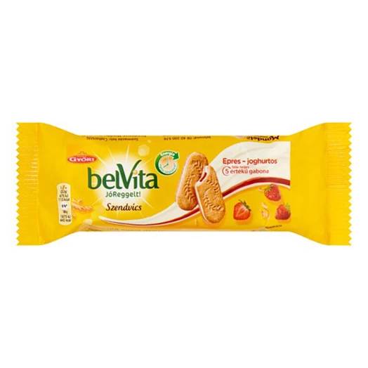 Keksz BELVITA Jó Reggelt! Softy epres töltelékkel 50g