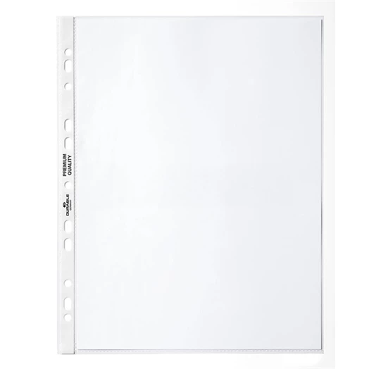Lefűzhető genotherm DURABLE PP A/4 extra széles 90 mikron víztiszta 50 darabos