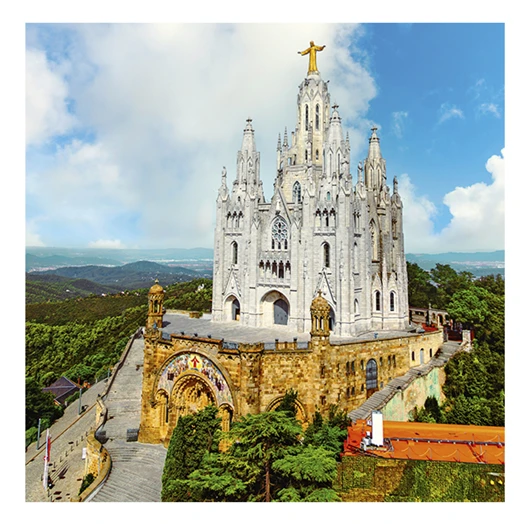 Lemeznaptár REALSYSTEM 300x300mm Barcelona 2026.