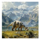 Lemeznaptár REALSYSTEM 300x300mm Dinosaurs 2026.