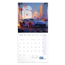Lemeznaptár REALSYSTEM 300x300mm Fast cars 2026.