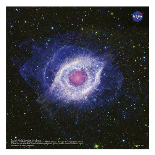Lemeznaptár REALSYSTEM 300x300mm NASA 2026.