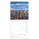 Lemeznaptár REALSYSTEM 300x300mm New York 2026.