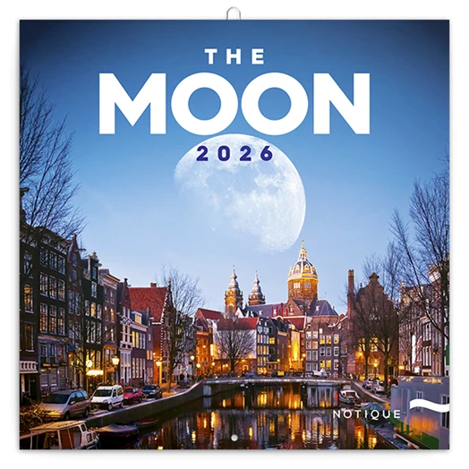 Lemeznaptár REALSYSTEM 300x300mm The moon 2026.