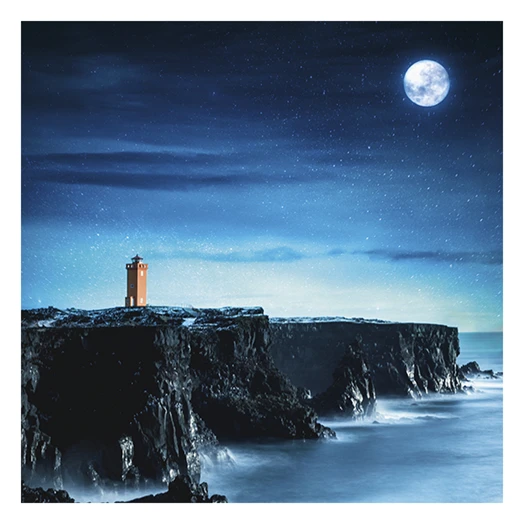 Lemeznaptár REALSYSTEM 300x300mm The moon 2026.