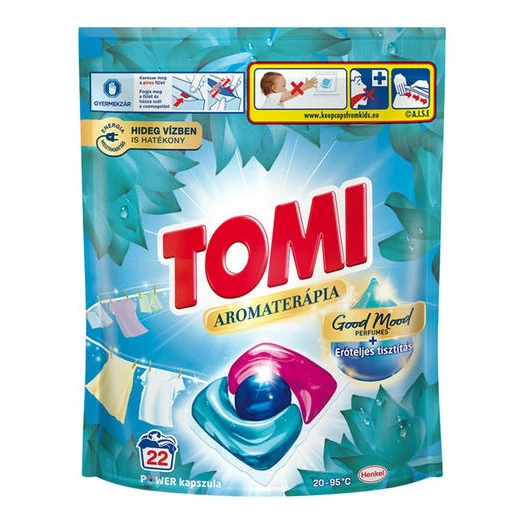 Mosókapszula TOMI Lotus Universal fehér- és világos ruhákhoz 22 db