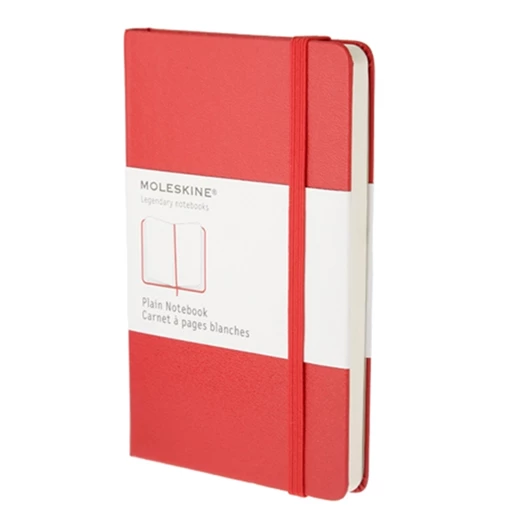 Notesz sima MOLESKINE QP012R "P" keményfedeles piros