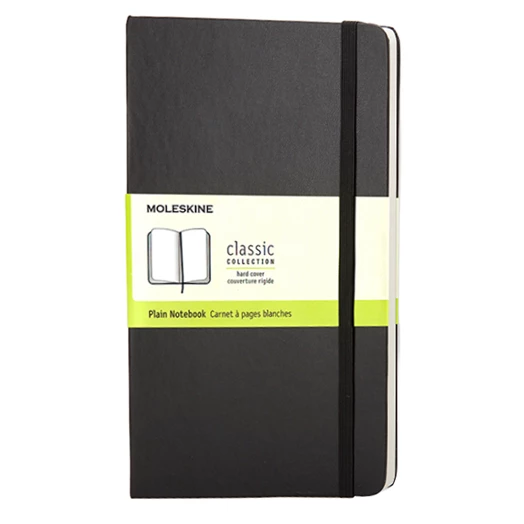 Notesz sima MOLESKINE QP012 "P" keményfedeles fekete