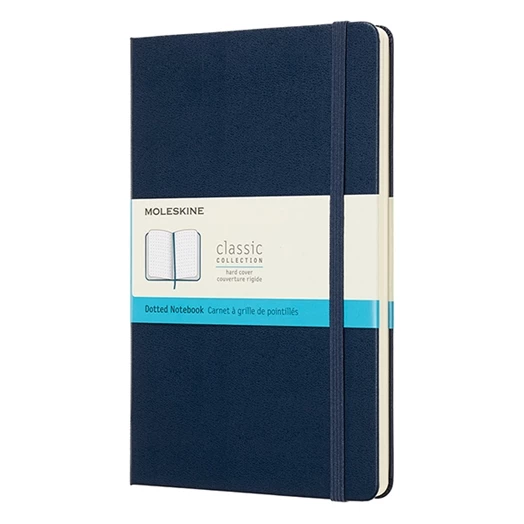 Notesz ponthálós MOLESKINE QP066B20 "L" keményfedeles zafirkék