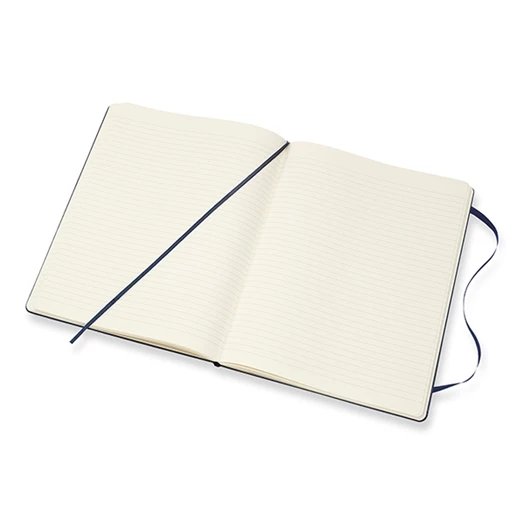 Notesz vonalas MOLESKINE QP090B20 "XL" keményfedeles zafirkék