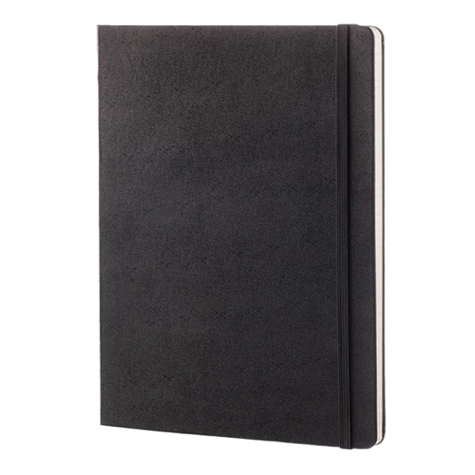 Notesz MOLESKINE QP091 "XL" kockás kemény fedeles fekete