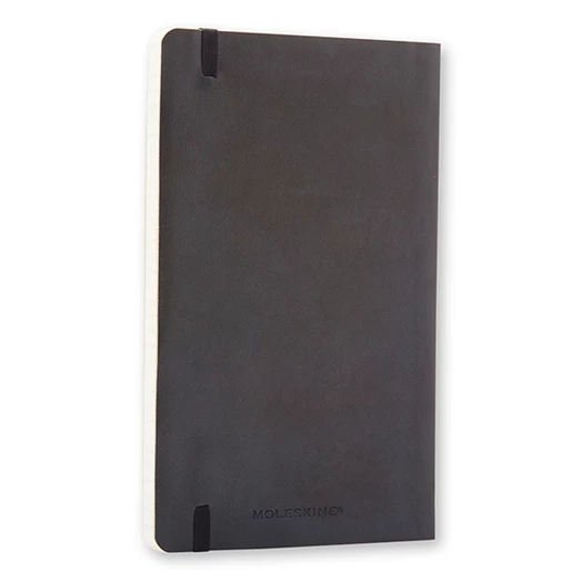 Notesz MOLESKINE QP611 "P" vonalas puha fedeles fekete