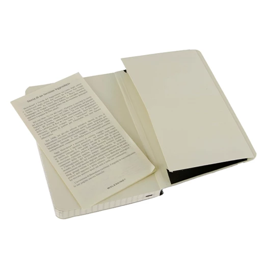 Notesz kockás MOLESKINE QP612 "P" puhafedeles fekete