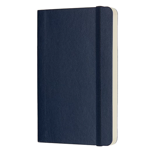 Notesz sima MOLESKINE QP613B20 "P" puhafedeles zafír kék