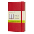 Notesz sima MOLESKINE QP613F2 "P" puhafedeles skarlát piros