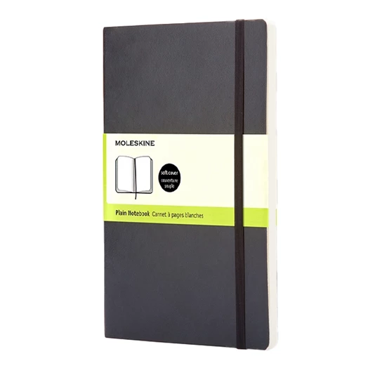 Notesz sima MOLESKINE QP613 "P" puhafedeles fekete