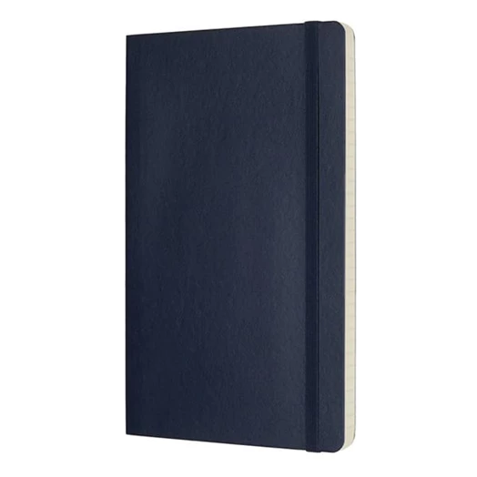 Notesz vonalas MOLESKINE QP616B20 "L" puhafedeles zafirkék