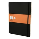 Notesz vonalas MOLESKINE QP621 "XL" puhafedeles fekete