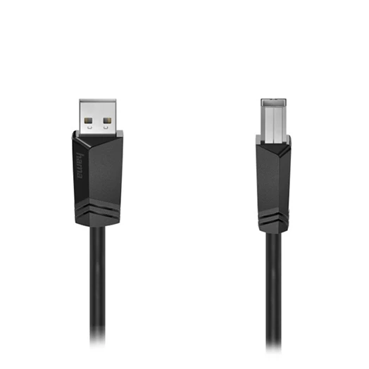 Nyomtató kábel HAMA USB-A/USB-B 5m fekete