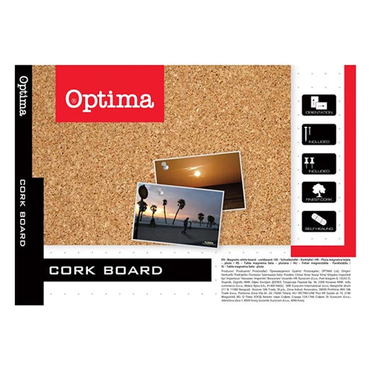 Parafatábla OPTIMA fakeret 60x90 cm