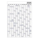 Plakátnaptár REALSYSTEM éves B/1 980x680mm kétoldalas 2026.