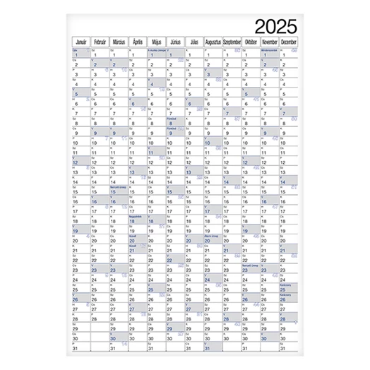 Plakátnaptár REALSYSTEM éves B/1 980x680mm kétoldalas 2026.