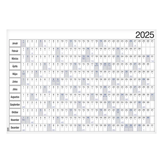 Plakátnaptár REALSYSTEM éves B/1 980x680mm kétoldalas 2026.