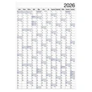 Plakátnaptár REALSYSTEM éves B/1 980x680mm kétoldalas 2026.