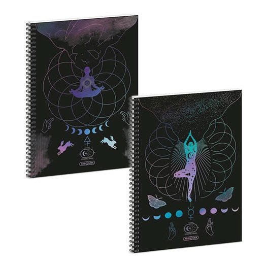 Spirálfüzet vonalas ARS UNA Mystic Constellation A/4 60 lapos