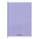 Spirálfüzet vonalas FORTUNA Monocolor A/4 70 lapos pasztell lila